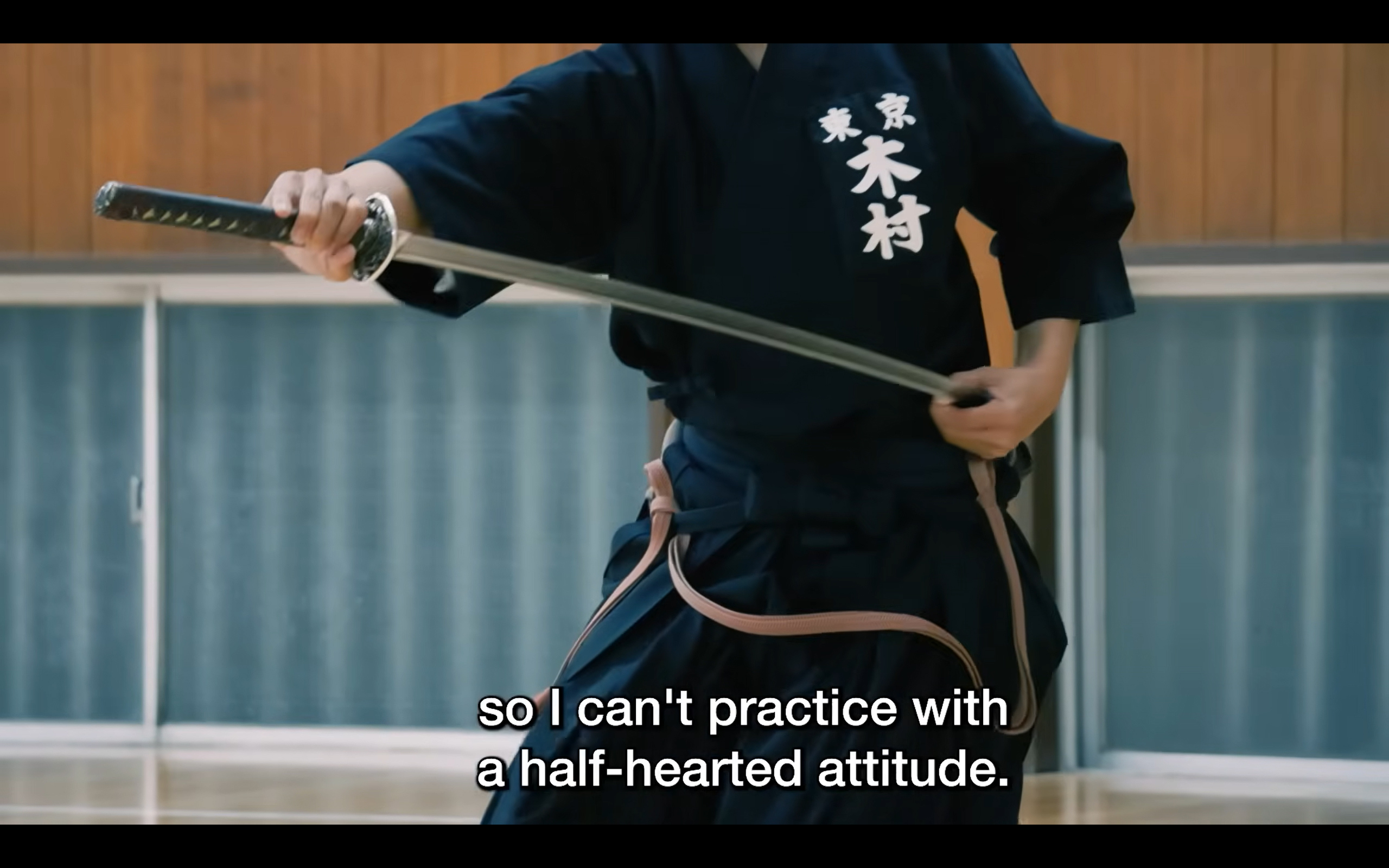 Students training together in a traditional dojo