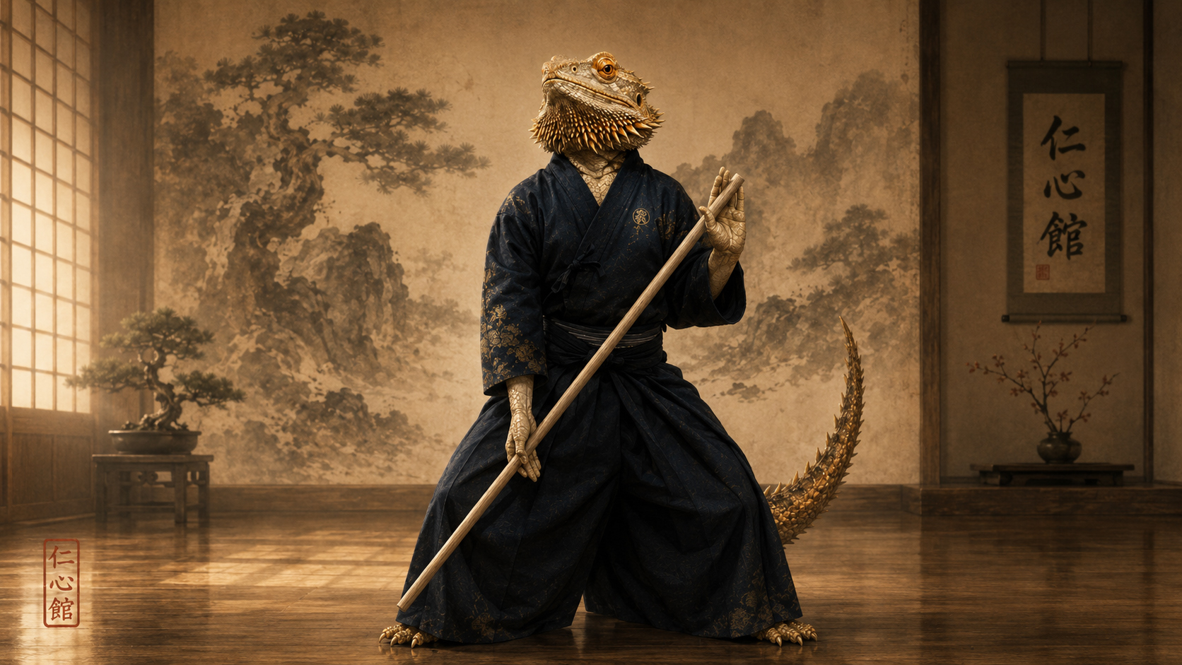 Jinshinkan dragon artwork
