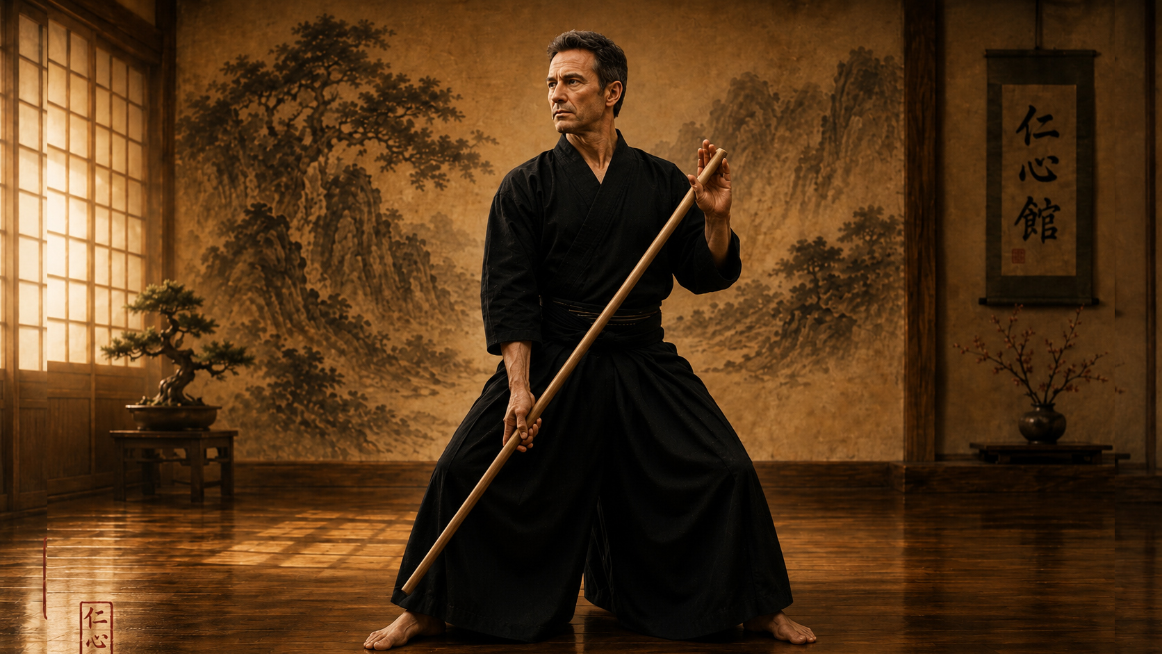 Jodo training at Jinshinkan Australia