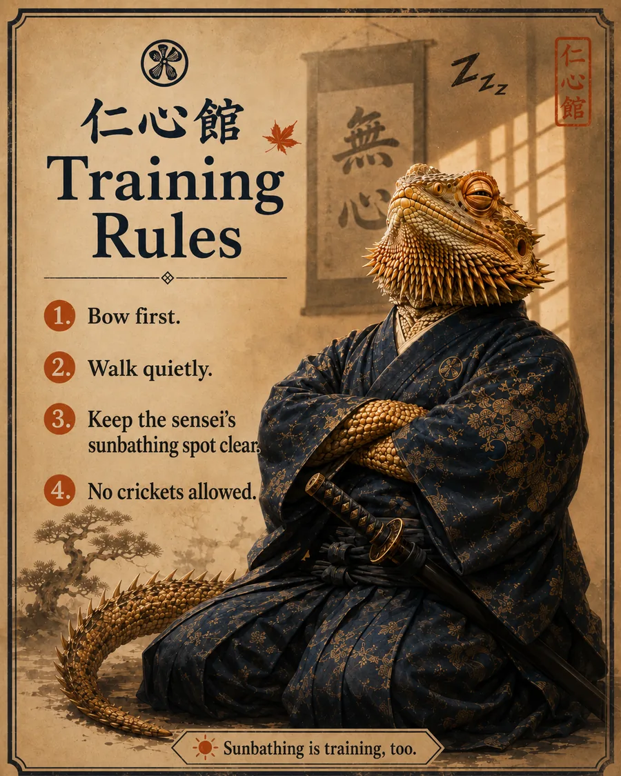 Jinshinkan dragon artwork for introductory practice